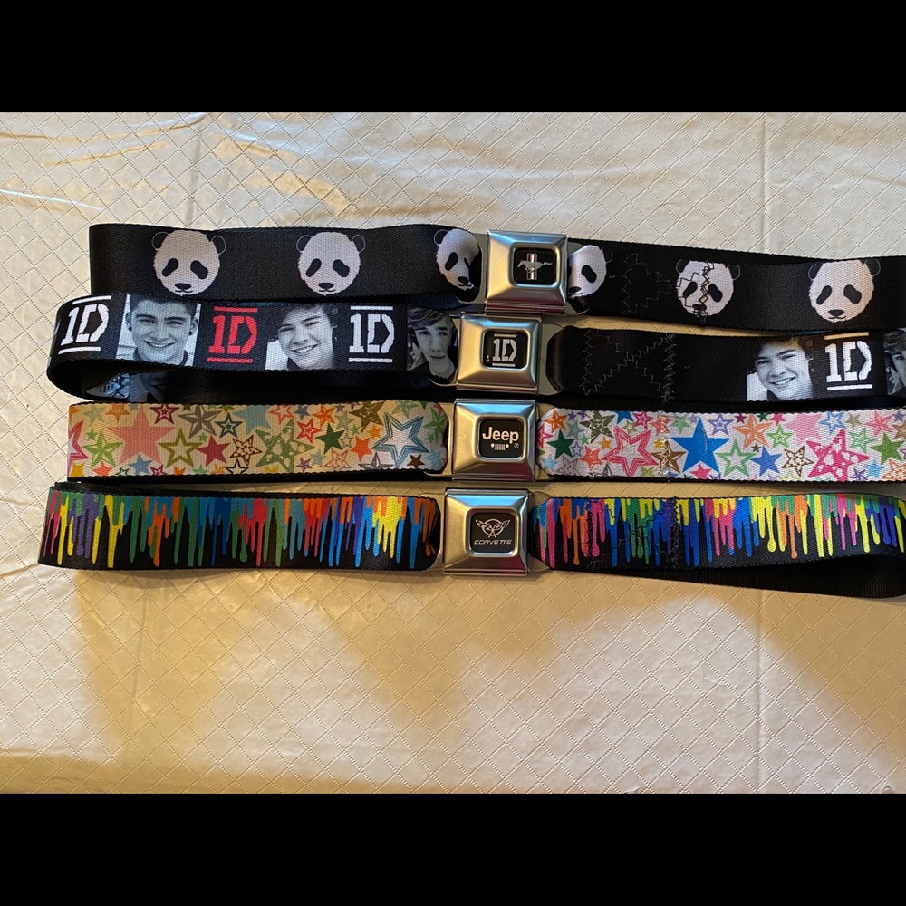 4 Seat belt style belts